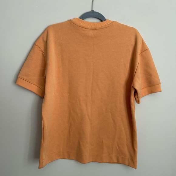 Zara Short Sleeve Sweatshirt Orange Size Small - Picture 5 of 5